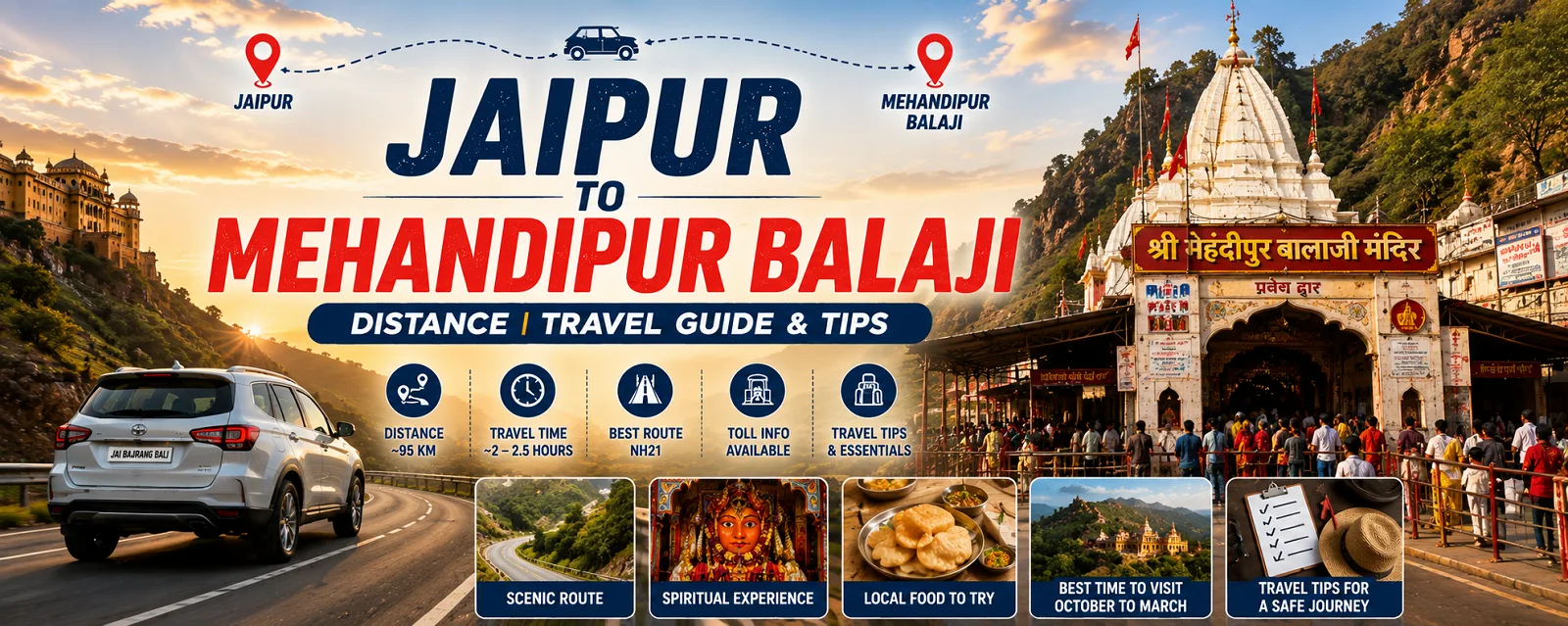 jaipur to mehndipur balaji